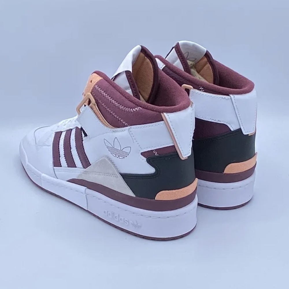 adidas Forum Exhibit Mid Cloud White / Victory Crimson / Ambient Blush - Picture 15 of 16